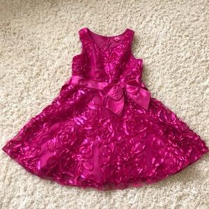 Formal pink girls dress